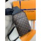 Сумка-слінг коричнева Louis Vuitton Avenue NM Monogram c837