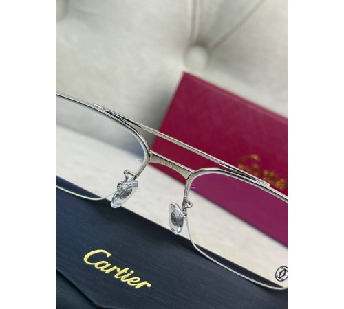 Прозора оправа Cartier з дерев'яними дужками g230