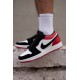 Чоловічі кросівки Nike Air Jordan 1 low white black/red