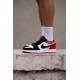 Чоловічі кросівки Nike Air Jordan 1 low white black/red