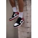 Чоловічі кросівки Nike Air Jordan 1 low white black/red