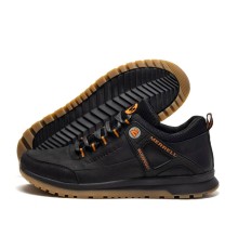 Демісезонні шкіряні кросівки Merrell чорні