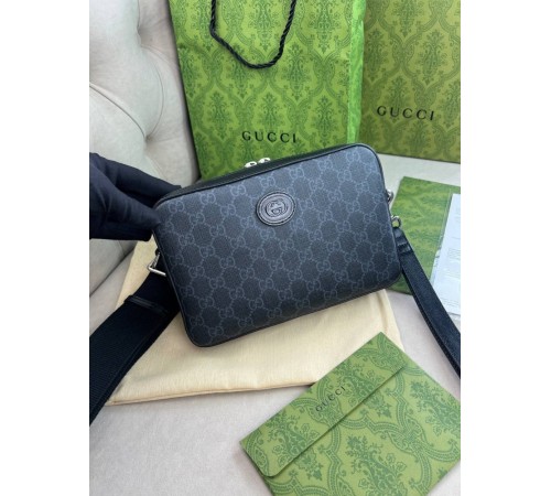 Месенджер сiрий Gucci With Tag Gray c842