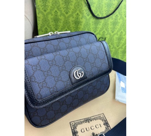 Крос-боді сiра Gucci Ophidia GG Blue c843