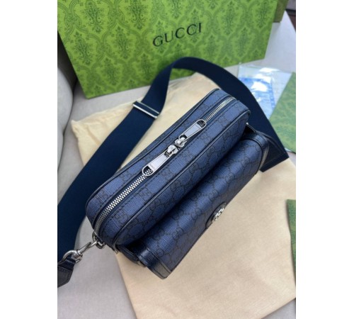 Крос-боді сiра Gucci Ophidia GG Blue c843