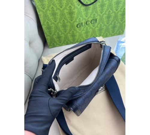 Крос-боді сiра Gucci Ophidia GG Blue c843