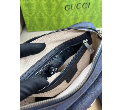 Крос-боді сiра Gucci Ophidia GG Blue c843