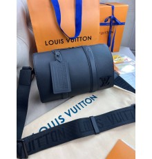 Месенджер чорний Louis Vuittom City Keepall Aerogram c847