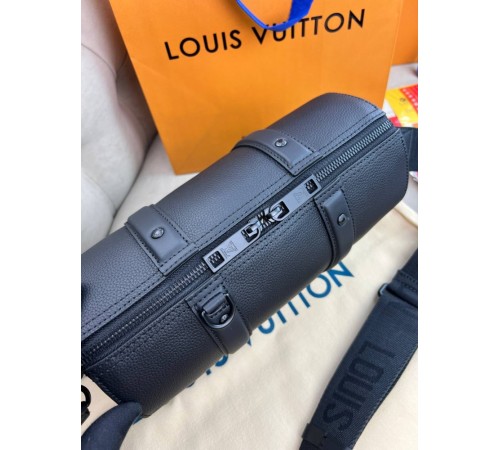 Месенджер чорний Louis Vuittom City Keepall Aerogram c847