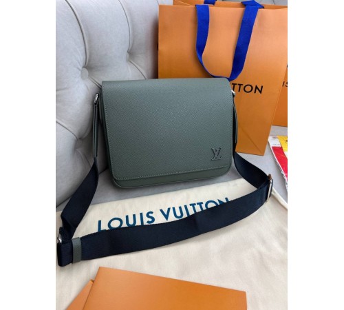 Месенджер хакi Louis Vuitton District PM Taiga Gray c848