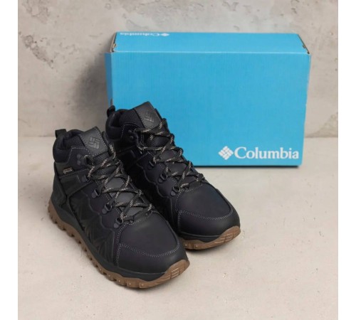 Зимові шкіряні черевики Columbia (чорні)