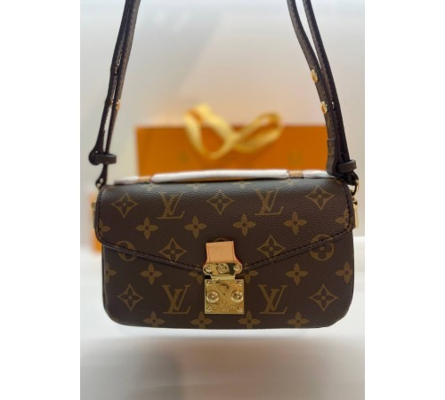 Жіноча сумка Louis Vuitton East West Metis Monogram, коричнева