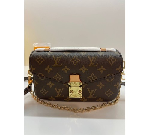 Жіноча сумка Louis Vuitton East West Metis Monogram, коричнева