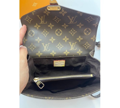 Жіноча сумка Louis Vuitton East West Metis Monogram, коричнева