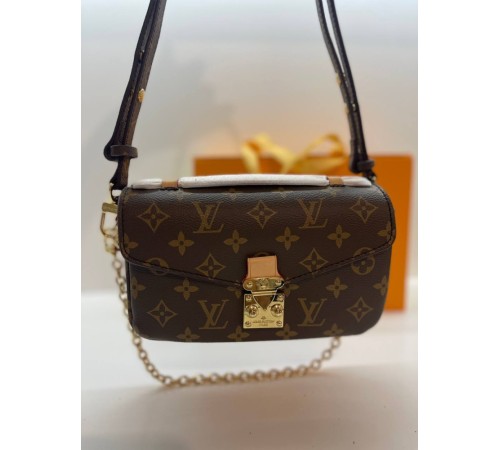 Жіноча сумка Louis Vuitton East West Metis Monogram, коричнева