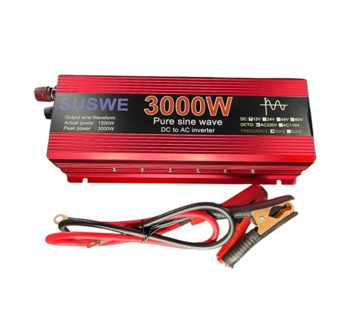 Інвертор чистий синус DC/AC 12V-220V 3000W перетворювач напруги