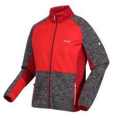 Кофта чоловіча флісова Regatta Coladane IV Fleece Dark Grey/Chilly Red (RMA515)