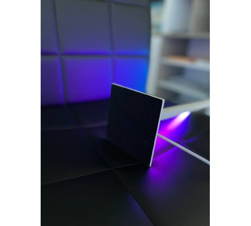 Лампа торшер з RGB підсвіткою 150 см чорна