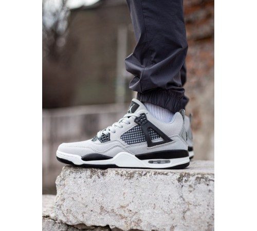 Чоловічі високі кросівки Nike Air Jordan 4 Retro Grey