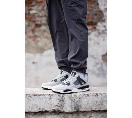 Чоловічі високі кросівки Nike Air Jordan 4 Retro Grey