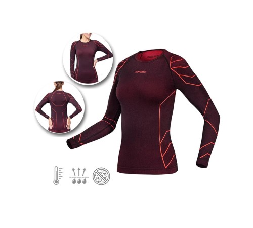 Комплект термобілизни жіночий SPAIO Rapid Womens SET Red (SP-RPD2PN-BLR)