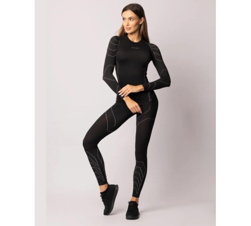 Комплект термобілизни жіночий SPAIO Rapid Womens SET Black/Grey (SP-RPD-BLKGR-WSET)