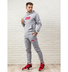 Спортивный костюм Supreme серого цвета