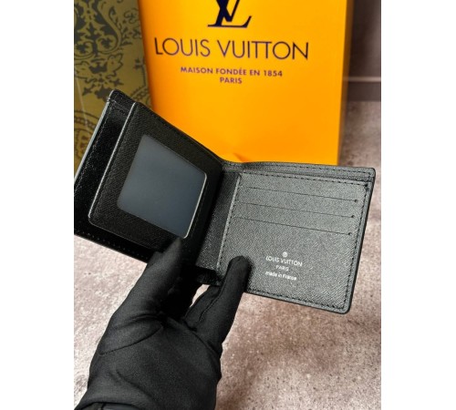 Чоловічий Шкіряний гаманець Louis Vuitton Multiple Epi k032