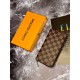 Чоловічий шкіряний гаманець Louis Vuitton Zippy Damier Ebene k036-1