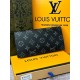 Чоловічий шкіряний гаманець Louis Vuitton Brazza Monogram Eclipse k041-1