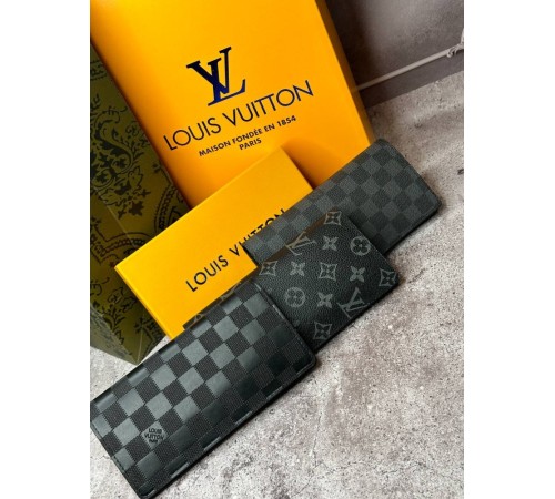 Чоловічий Шкіряний гаманець Louis Vuitton Brazza Damier Infini k041-2