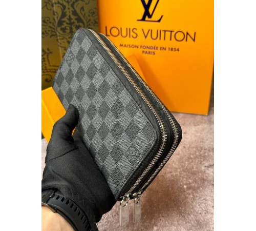 Чоловічий шкіряний гаманець Louis Vuitton на дві змійки k042