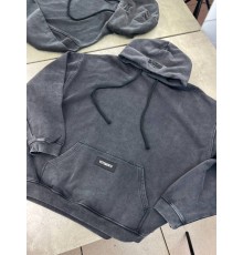 Худі сiрий Vetements Classic Logo Gray sg277