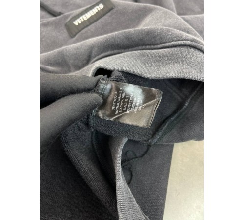 Худі сiрий Vetements Classic Logo Gray sg277