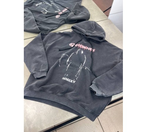 Худі сiре Vetements Reaper Logo sg279