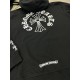 Кофта на блискавці чорная Chrome Hearts Black White Logo sg281