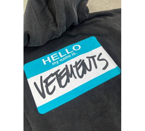 Худі Vetements Hello на блискавці sg289