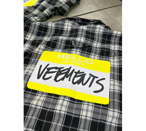 Сорочка Vetements чорно-біла