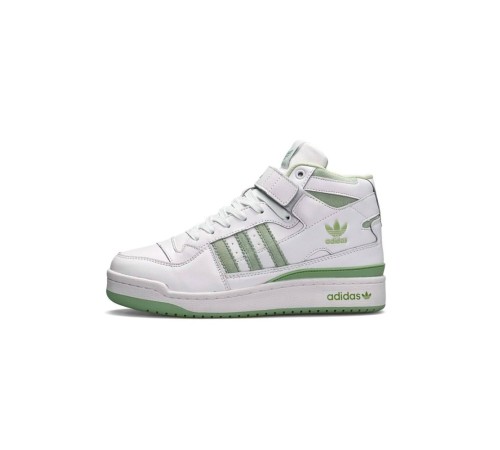 Жіночі кросівки Adidas Forum 84 High White Green Fur