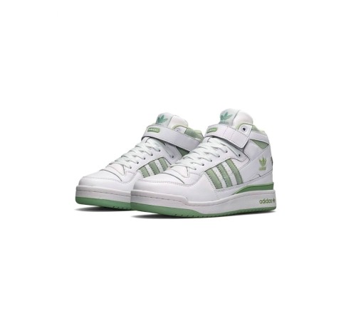 Жіночі кросівки Adidas Forum 84 High White Green Fur