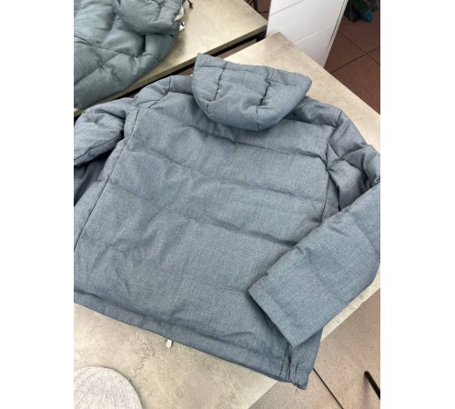 Пуховик сiрий Brunello Cucinelli Classic Gray v076