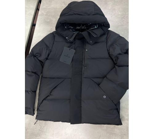 Куртка зимова Moncler чорна v089