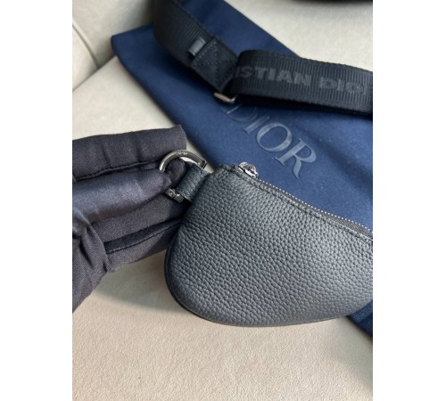 Месенджер Dior Saddle Black чорний c856