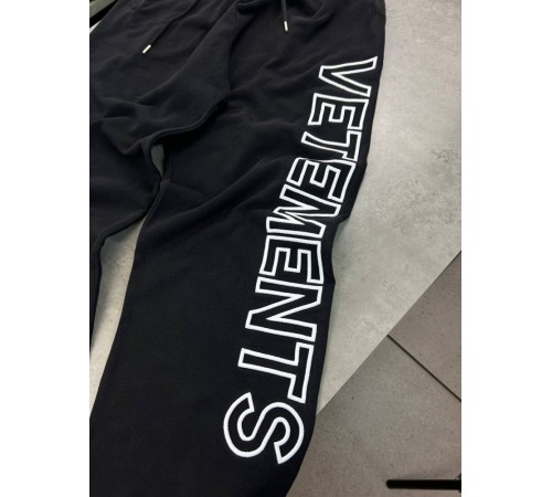 Спортивні чорнi штани Vetements tr065