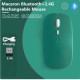 Мишка безшумна комп'ютерна, бездротова Macarone Bluetooth, USB, що перезаряджається