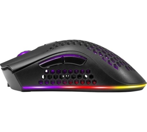 Бездротова Ігрова RGB Миша K-Snake BM600 2.4G з підсвічуванням Чорна