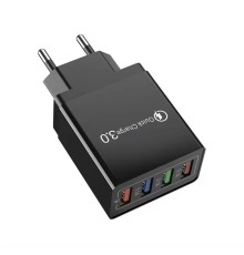 Блок живлення 4 port USB Charge зоряний пристрій Чорне