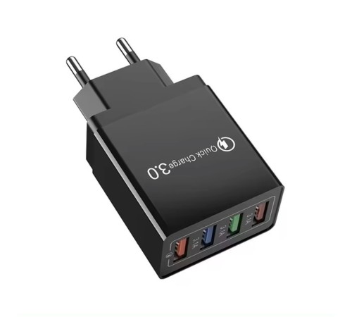 Блок живлення 4 port USB Charge зоряний пристрій Чорне