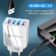 Блок живлення 4 port USB Charge зоряний пристрій Біла