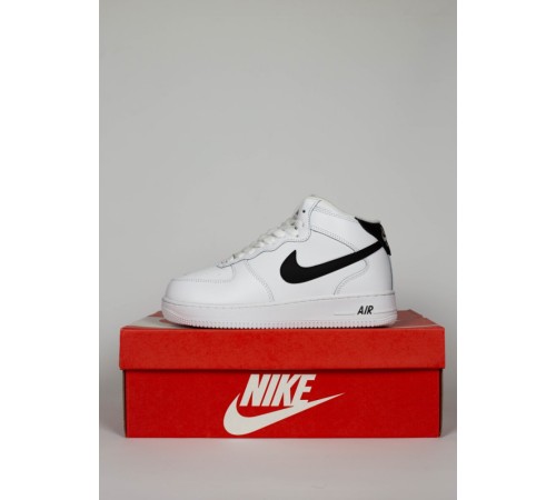 Жіночі кросівки  Nike Air Force 1 high Fur White Black